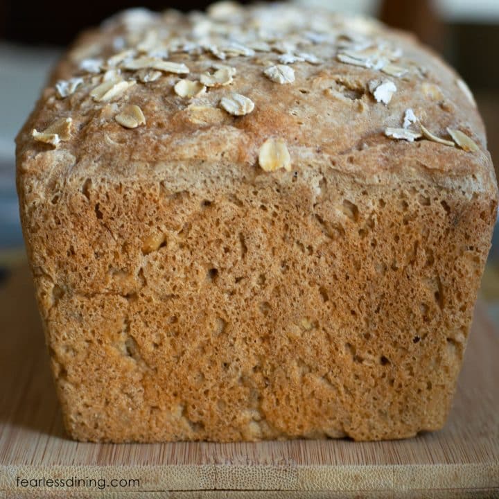 Gluten Free Oat Bread Oven Or Bread Machine Fearless Dining